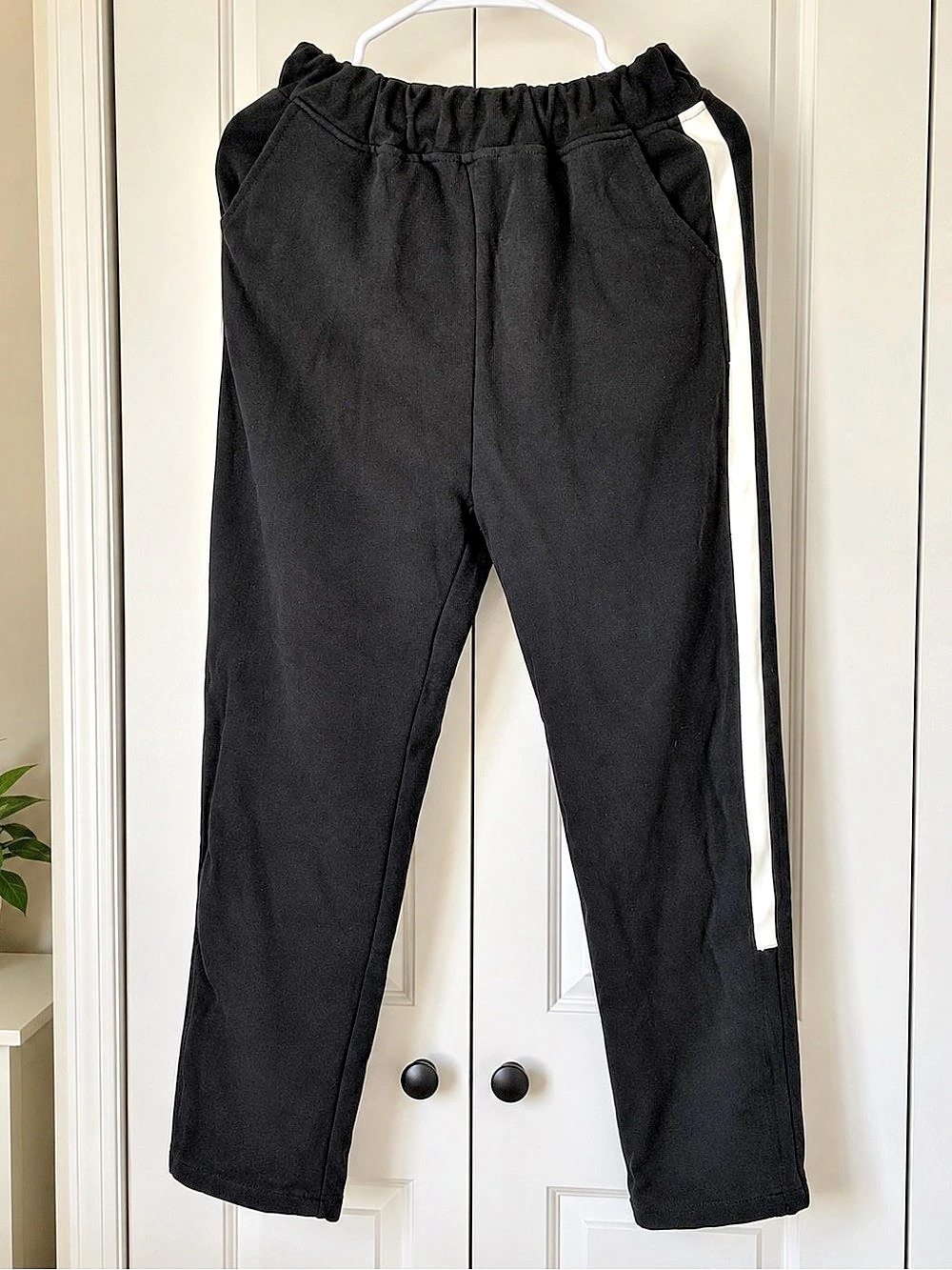 Women's Black & White Track Pants